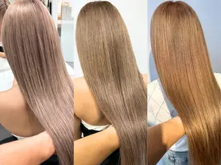 ロング カラー alpha. カラーエクステ下妻のヘアスタイル