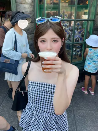 ミディアム ブリーチなしW🎀 髪質改善/はのんのヘアスタイル