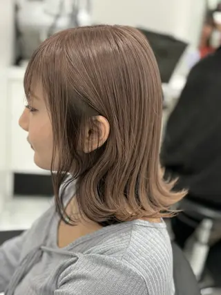ミディアム カラー 透明感💕今っぽ似合 わせ𝐍𝐨. 𝟏のヘアスタイル