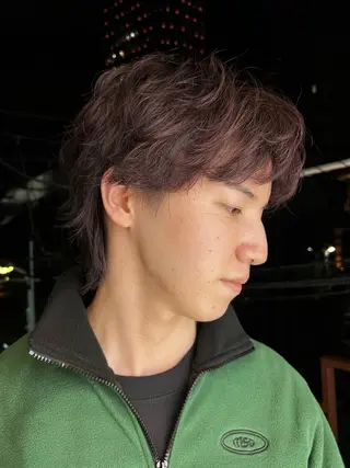 カラー メンズ 🎵ぷる艶ハイトーン 柔らかヘア🍅まあやのヘアスタイル