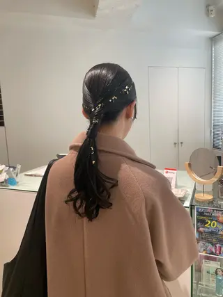 ロング ヘアアレンジ loely 💞miyuのヘアスタイル