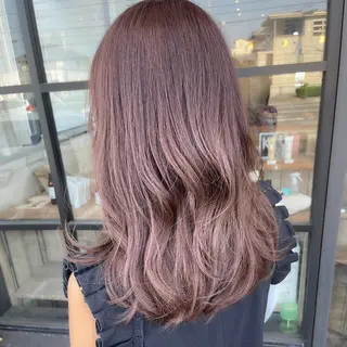 セミロング 透明感カラー/パーマ 🌀アオノのヘアスタイル