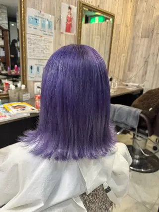 ミディアム 土屋朱理/ ハイトーンカラーのヘアスタイル