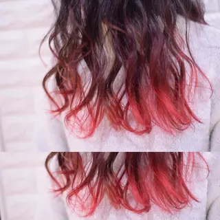 セミロング カラー ハイトーンカラー RYUのヘアスタイル