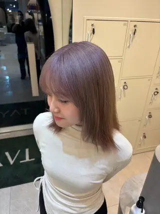 ミディアム カラー トバ ショウゴのヘアスタイル