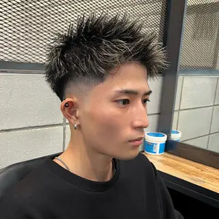 メンズ メンズ特化/パーマ/ メッシュ/竜成のヘアスタイル