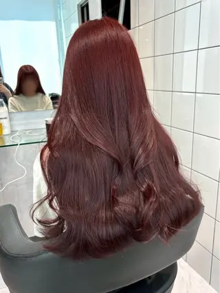 カラー ワンカラーでできる 暖色カラーゆいりのヘアスタイル