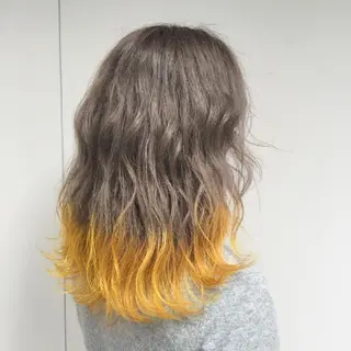 セミロング カラー 艶髪サラサラカラー 🌈前原健吾のヘアスタイル