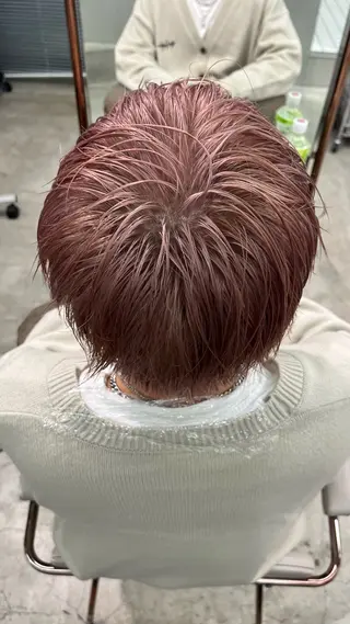 ショート カラー メンズ nalu.所属・前山 七海のヘアスタイル