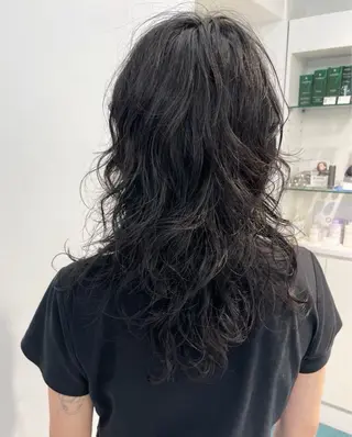 セミロング はにい パーマ モデル募集中🌻のヘアスタイル