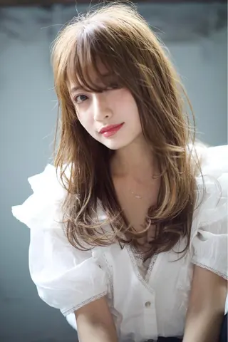 ミディアム カラー パーマ ヘアアレンジ 似合わせ×美髪改善✨ Yutoのヘアスタイル