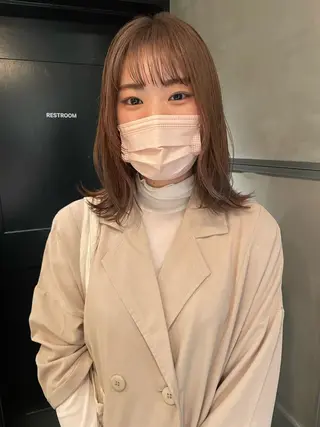 ミディアム カラー classic 新横浜所属・大人girly🛋️ 🤍yukakoのヘアスタイル