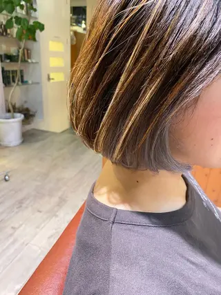 ショート カラー 金沢市/美容師/ 岡島由希美のマツエク・マツパデザイン