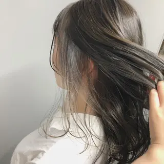 ミディアム カラー ヘアアレンジ CheRiR【シェリール】所属・cherir髪質改善 パーソナルカラー診断のヘアスタイル