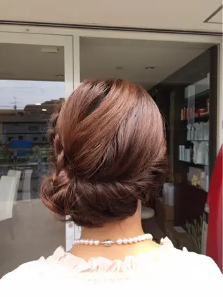 ミディアム カラー ヘアアレンジ ANDEW🦢 ryokoのヘアスタイル