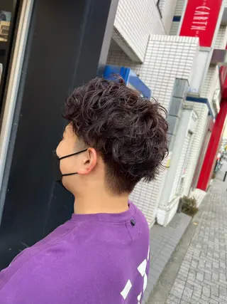 パーマ メンズ ＊インナーカラー＊ 植松彩音のヘアスタイル