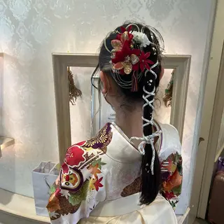 ヘアアレンジ SALOWIN川崎WEST店所属・🌷川崎/アレンジ/ 暖色ボブ/コトネ🌷のヘアスタイル