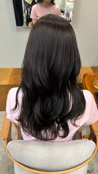 ロング カラー 🌷花屋併設🌷 岡本明日実のヘアスタイル