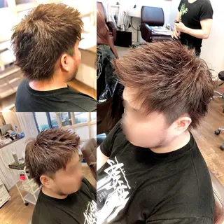 ショート カラー パーマ ヘアアレンジ メンズ 💜モテさせ屋💜 MASAのヘアスタイル