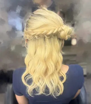 セミロング 韓国ヘア✨エクステ/ しおりのヘアスタイル