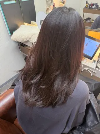 ロング カラー ヘアアレンジ amie所属・ナチュラルカラー/ moeのヘアスタイル