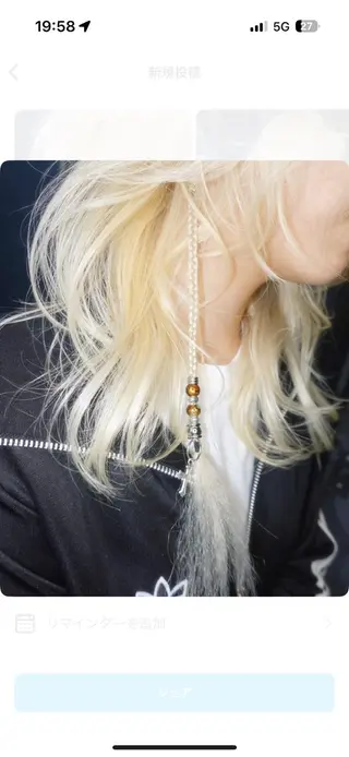 ロング カラー ヘアアレンジ bloc japon所属・ﾌﾞﾚｲｽﾞ˚✧₊⁎ ﾚｲﾔｰToriのヘアスタイル