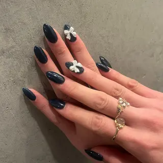 ネイル unwind ┊︎冬っぽネイル🧸のネイルデザイン