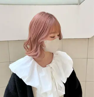 ミディアム カラー 【韓国艶カラー🎀】 添田 菜摘のヘアスタイル