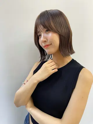 ミディアム カットモデル募集中 🤍harunaのヘアスタイル