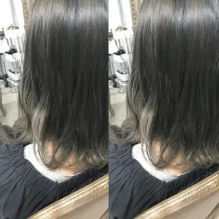 ミディアム カラー ヘアアレンジ See by merのマツエク・マツパデザイン