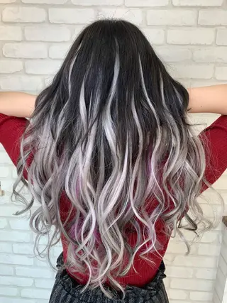 ミディアム 🦄コグレケンタピ ンクカラー🎨パーマのヘアスタイル