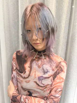 ミディアム カラー kicca所属・川口 龍のヘアスタイル