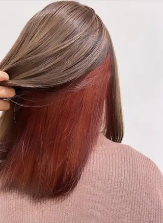 セミロング カラー 横浜/韓国風/ヘアメ /ユイナ🎀のヘアスタイル