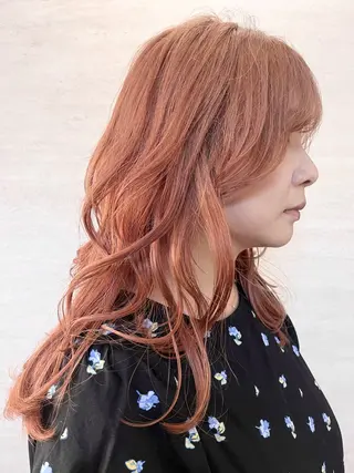 セミロング カラー 駅チカ【ali'i】 アリイ花崎友美☘のヘアスタイル