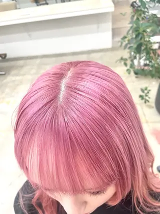 セミロング カラー BOB🌟ハイトーン /ブリーチ/TAKUのヘアスタイル