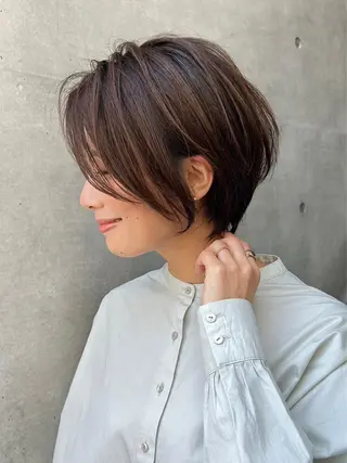 ショート 北新地/縮毛矯正 /あやなのヘアスタイル