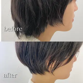 ショート カラー ヘアアレンジ 似合わせ専門美容師 なかじまのヘアスタイル