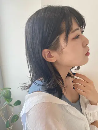 ミディアム hair&eyelash Truth所属・Truth上谷綾子/ 名古屋市北区/黒川駅のヘアスタイル