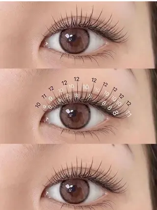 マツエク・マツパ Angela エステサロンのマツエク・マツパデザイン