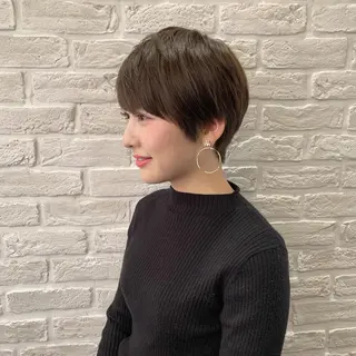 ショート カラー ヘアアレンジ 前田 善夫のヘアスタイル