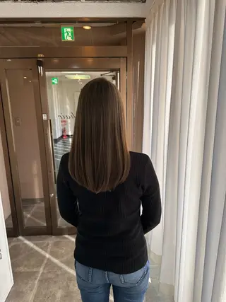 セミロング カラー ヘアアレンジ cecil hair 難波店所属・髪質改善透明感カラー /SHOGO☀️のヘアスタイル