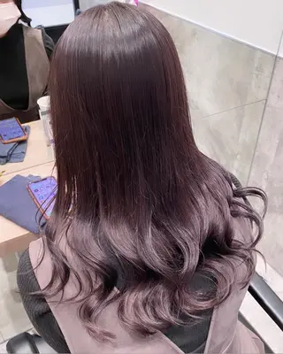 セミロング カラー 💗ガーリーヘア🎀 saki💗のヘアスタイル