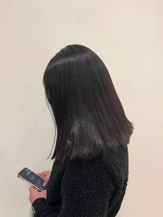 ミディアム 平間 稔希のヘアスタイル