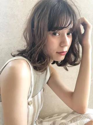 ミディアム 💈Chlom💈_ 公式_NewOpenのヘアスタイル