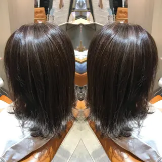 ミディアム カラー 髪質改善特化 ミサワコウキのヘアスタイル