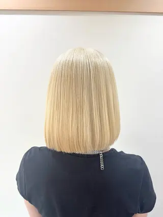 ミディアム カラー ブリーチ特化/透明感 カラー森山陽向のヘアスタイル