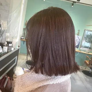 ミディアム カラー スナコザワ レナのヘアスタイル