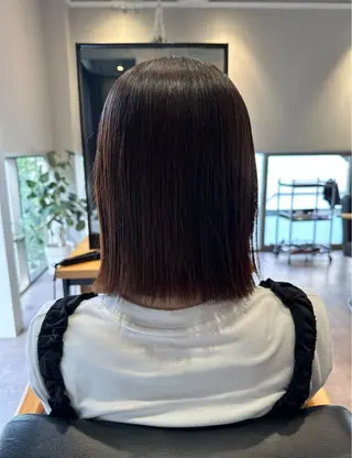 ミディアム カラー 韓国風/オシャレ /縮毛矯正/滝口琴未のヘアスタイル