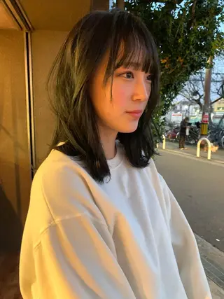 ミディアム カラー CLASSICO hair 京田辺店所属・浜井 尚希のヘアスタイル