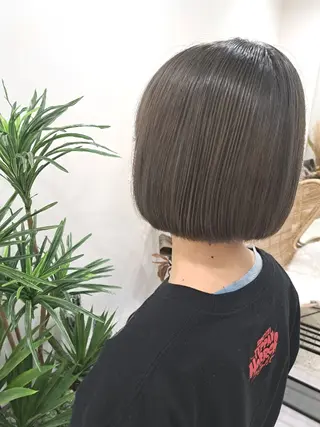 ミディアム ボブ/暖色✨木村 奈未のヘアスタイル